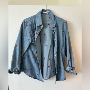 EasyClothesUSA Heart Button Up